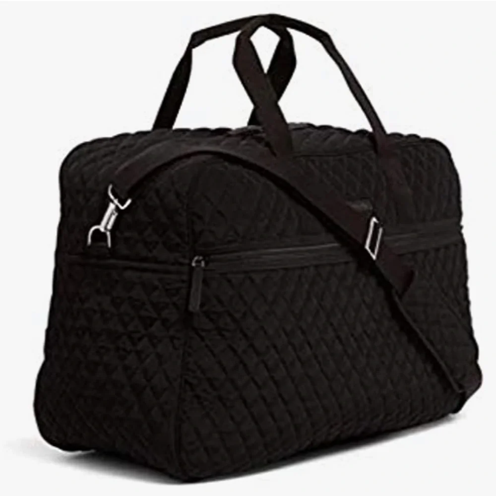 Nwt vera bradley grand traveler duffel bag classic black - Picture 3 of 11